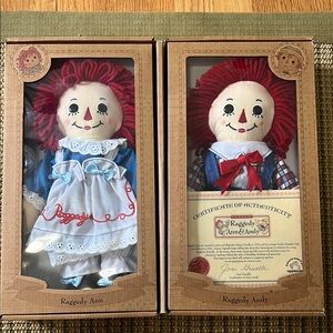 Raggedy Ann & Andy Set with Red Hair
